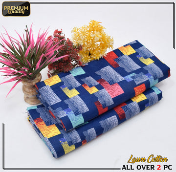 2 Piece Soft | Lightweight & Stylish Printed  Lawn Cotton Suit - BDF#101