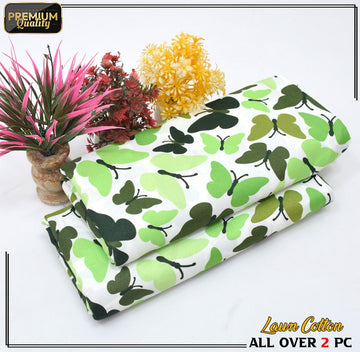 2 Piece Soft | Lightweight & Stylish Printed  Lawn Cotton Suit - BDF#121