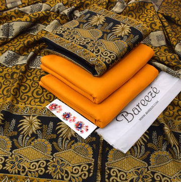 Dhanak 3-Piece With Wool Shawl