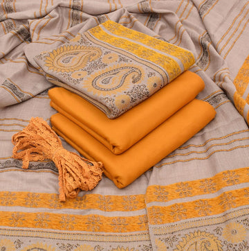 Dhanak 3-Piece With Wool Shawl