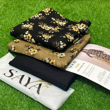 Printed Khaddar 3-Piece Suit