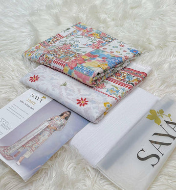 Printed Khaddar 3-Piece Suit