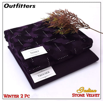 Indan 2-Piece Stone Velvet