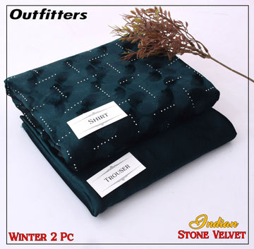 Indan 2-Piece Stone Velvet