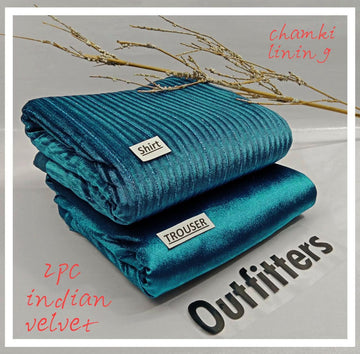 Indan 2-Piece Stone Velvet