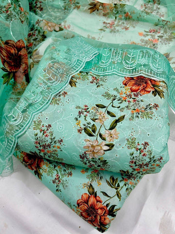 Chikenkari 3-Pc Suit