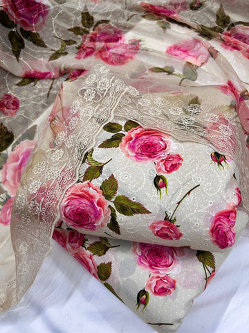 Chikenkari 3-Pc Suit