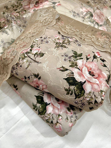 Chikenkari 3-Pc Suit