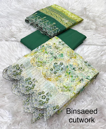 Lawn Chiken Kari 3 Piece Suit