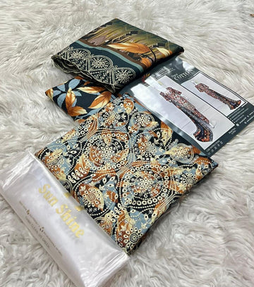 Lawn Chiken Kari 3 Piece Suit