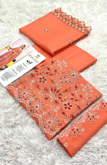 Lawn Chiken Kari 3 Piece Suit