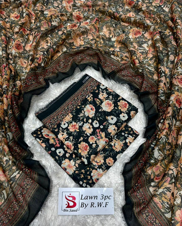 Printed Lawn 3 Piece Suit