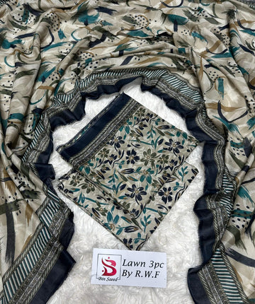 Printed Lawn 3 Piece Suit