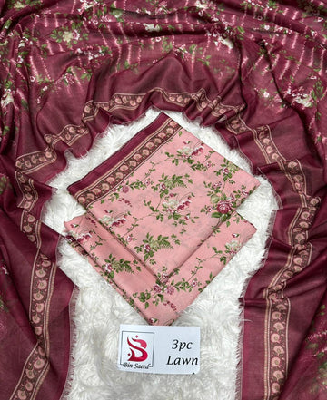 Printed Lawn 3 Piece Suit