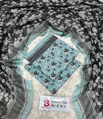 Printed Lawn 3 Piece Suit