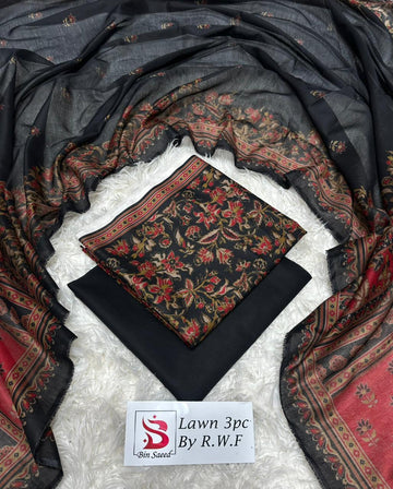 Printed Lawn 3 Piece Suit