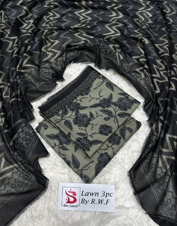 Printed Lawn 3 Piece Suit
