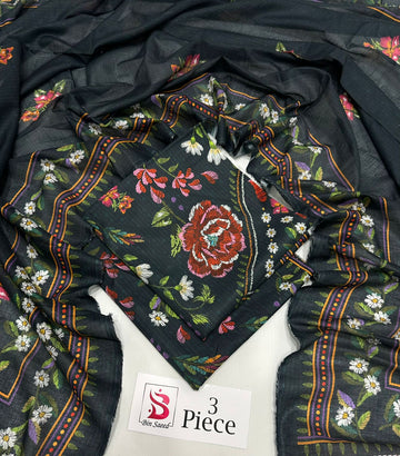 Printed Lawn 3 Piece Suit