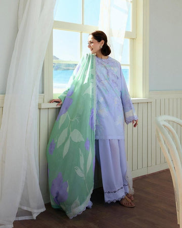 lilac.  - Embroidered Lawn 3 Piece