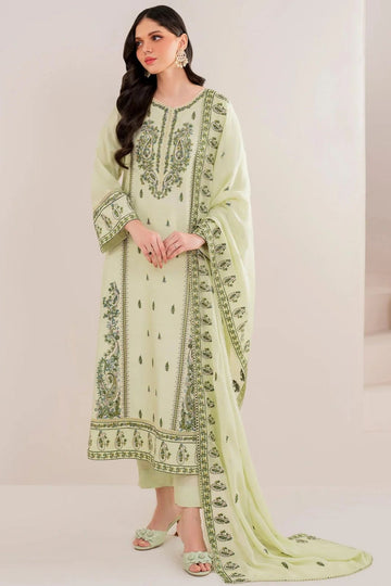 Embroidered Lawn Fancy 3 Piece Dress