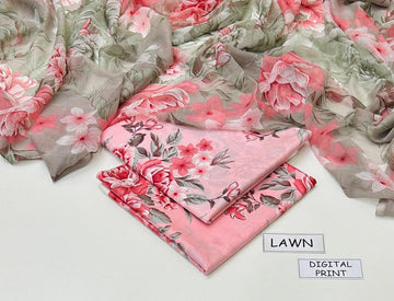 Print lawn 3pc Suit